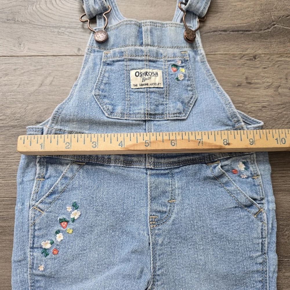 OshKosh B'gosh Vintage Denim Overalls Infant Size 6 Month